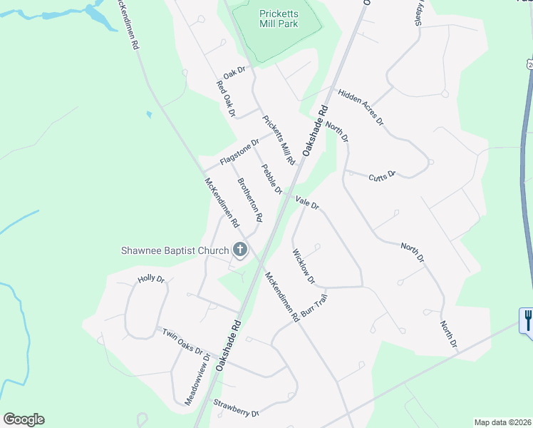 map of restaurants, bars, coffee shops, grocery stores, and more near 10 Brotherton Road in Shamong