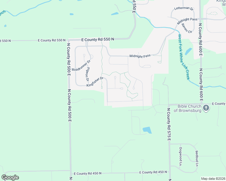 map of restaurants, bars, coffee shops, grocery stores, and more near 1771 Harris Hawk Court in Brownsburg