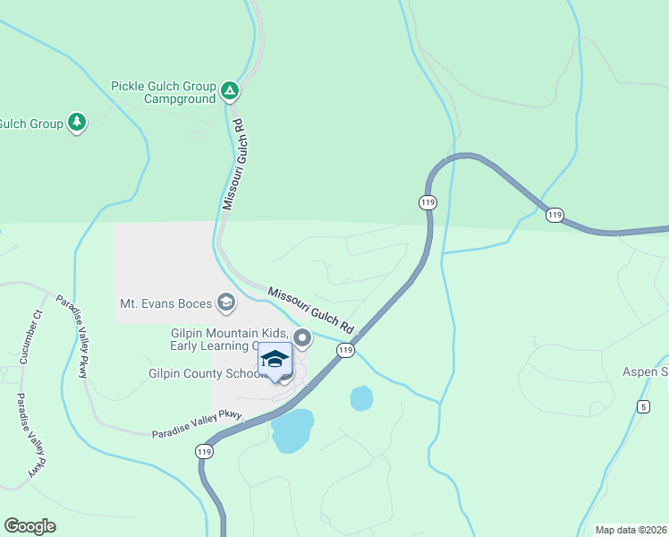 map of restaurants, bars, coffee shops, grocery stores, and more near 195 Elk Pl in Black Hawk