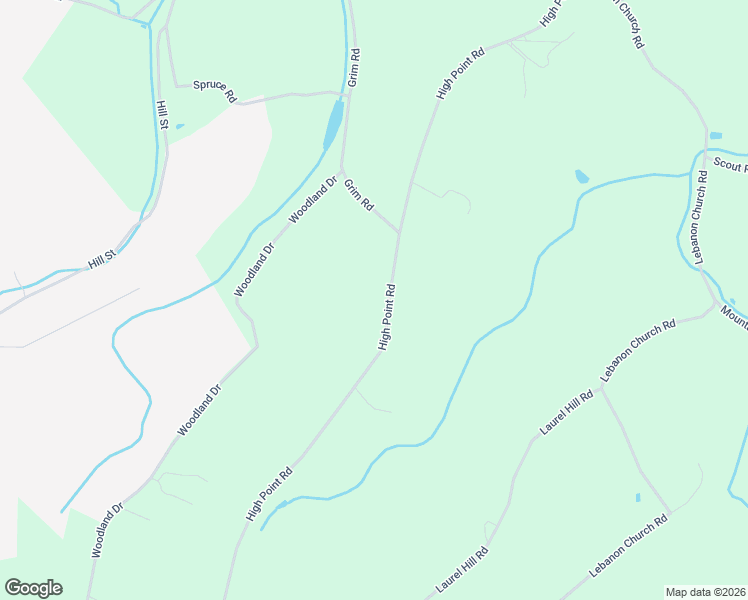 map of restaurants, bars, coffee shops, grocery stores, and more near 12224 High Point Road in Felton