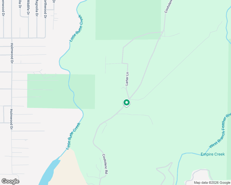 map of restaurants, bars, coffee shops, grocery stores, and more near 14559 Larter Lane in Magalia