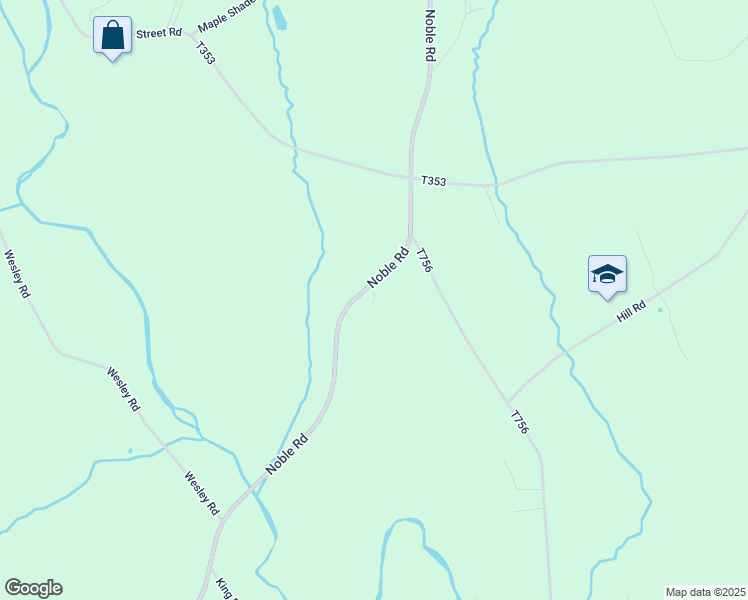 map of restaurants, bars, coffee shops, grocery stores, and more near 2200 Noble Road in Kirkwood