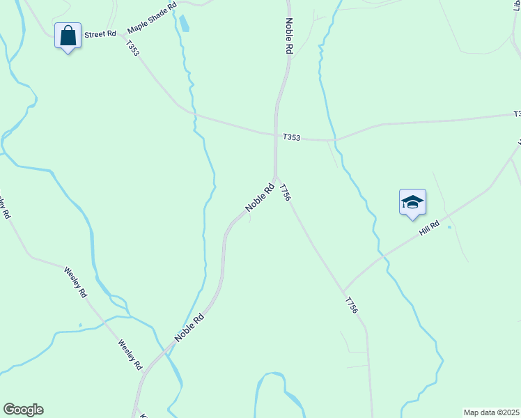 map of restaurants, bars, coffee shops, grocery stores, and more near 2190 Noble Road in Kirkwood