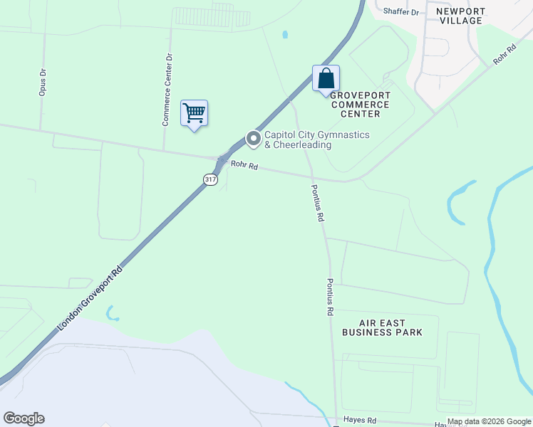 map of restaurants, bars, coffee shops, grocery stores, and more near 3533 Rohr Rd in Groveport