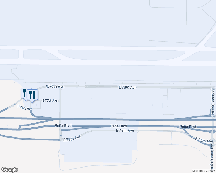 map of restaurants, bars, coffee shops, grocery stores, and more near 24000 East 78th Avenue in Denver