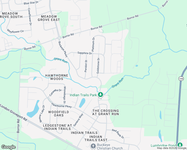 map of restaurants, bars, coffee shops, grocery stores, and more near 6038 Platinum Drive in Grove City