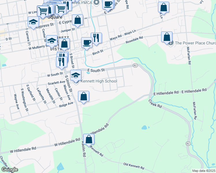 map of restaurants, bars, coffee shops, grocery stores, and more near 834 Taylor Street in Kennett Square