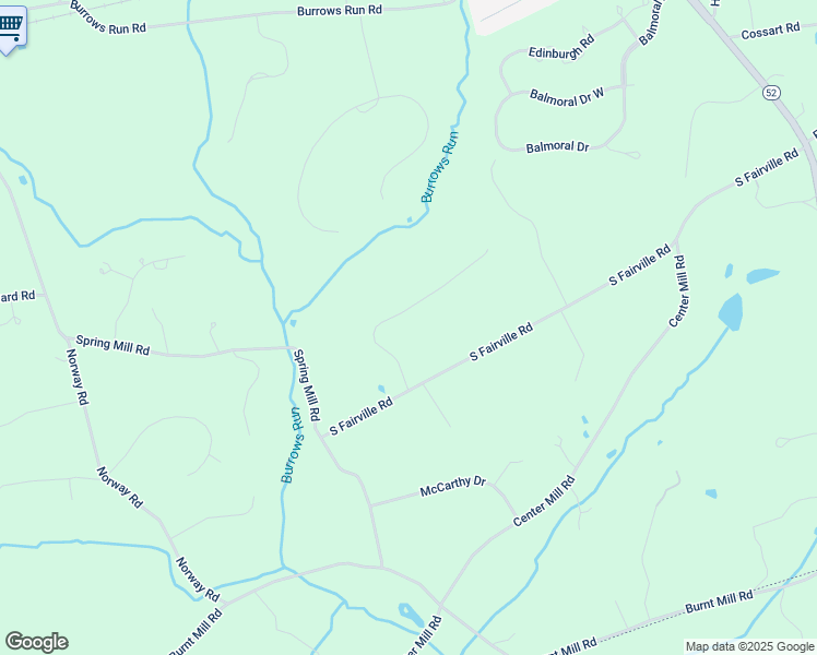 map of restaurants, bars, coffee shops, grocery stores, and more near 114 Montana Drive in Chadds Ford