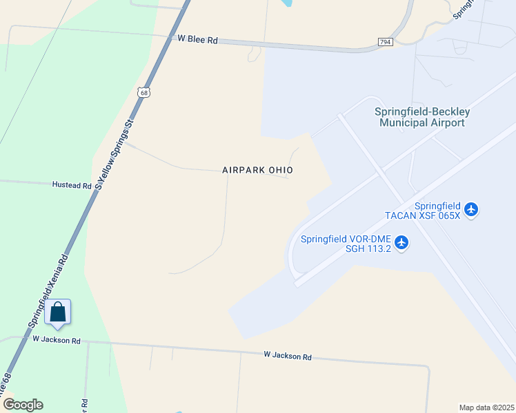 map of restaurants, bars, coffee shops, grocery stores, and more near 1985 Airpark Drive in Springfield