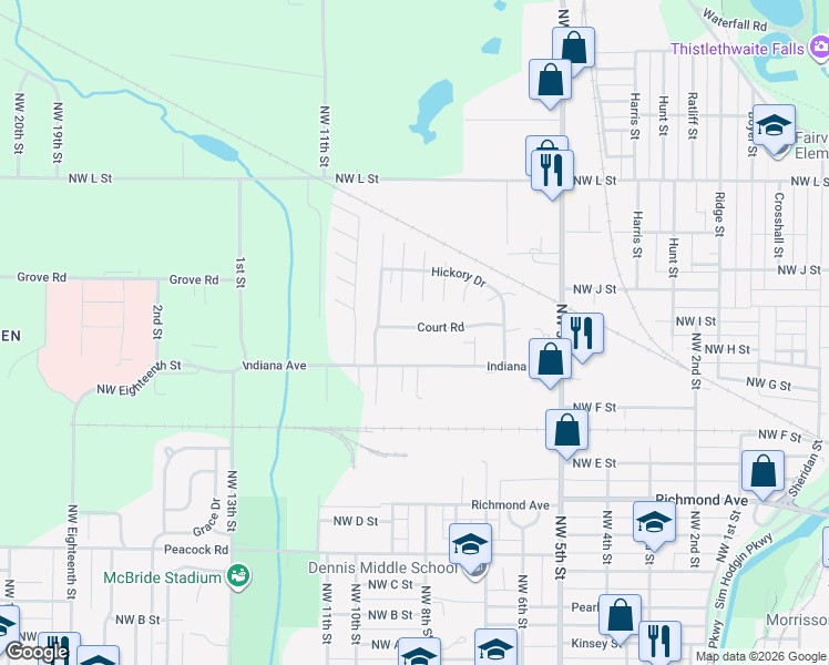 map of restaurants, bars, coffee shops, grocery stores, and more near 5 Chestnut Drive in Richmond