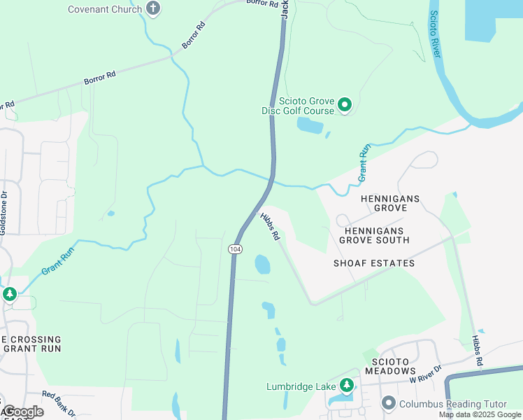 map of restaurants, bars, coffee shops, grocery stores, and more near 950 Hibbs Road in Lockbourne
