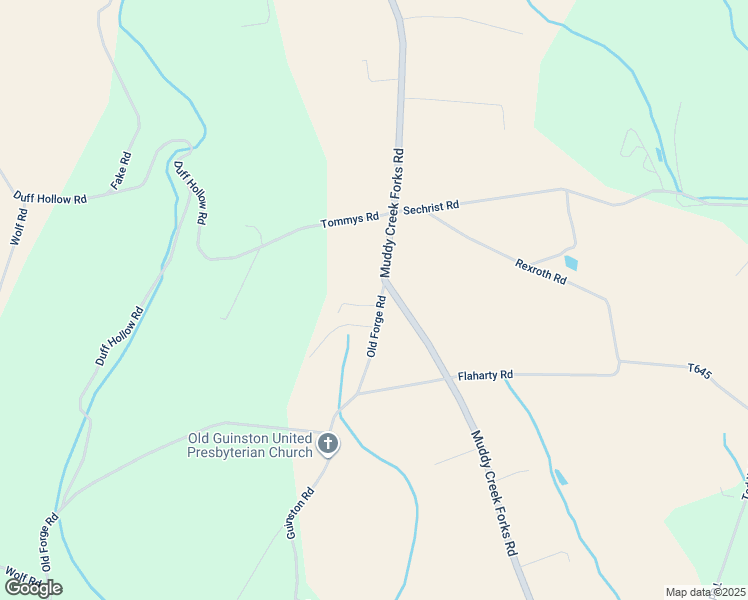 map of restaurants, bars, coffee shops, grocery stores, and more near 2883 Old Forge Road in Brogue