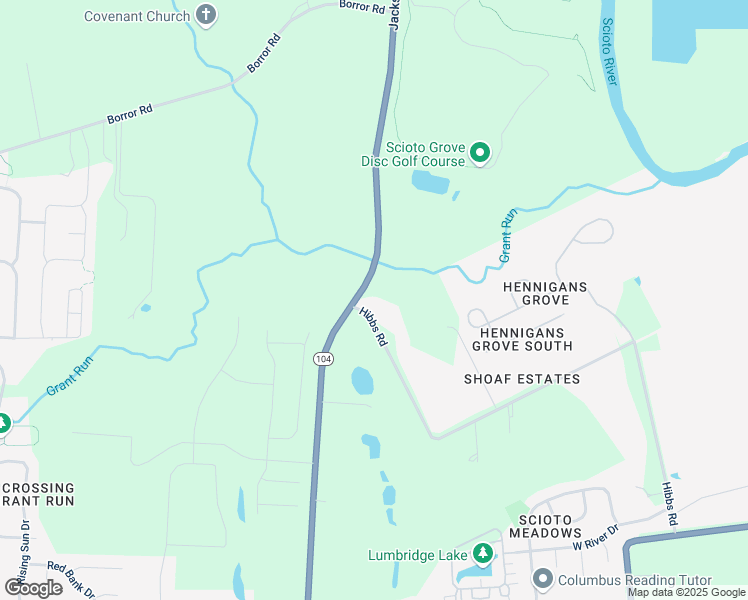 map of restaurants, bars, coffee shops, grocery stores, and more near 950 Hibbs Road in Lockbourne