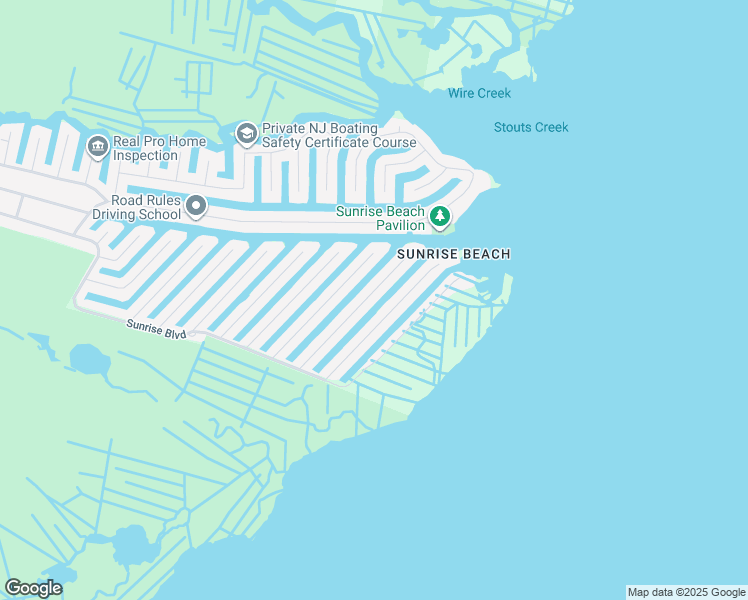 map of restaurants, bars, coffee shops, grocery stores, and more near 835 Spar Drive in Lacey Township