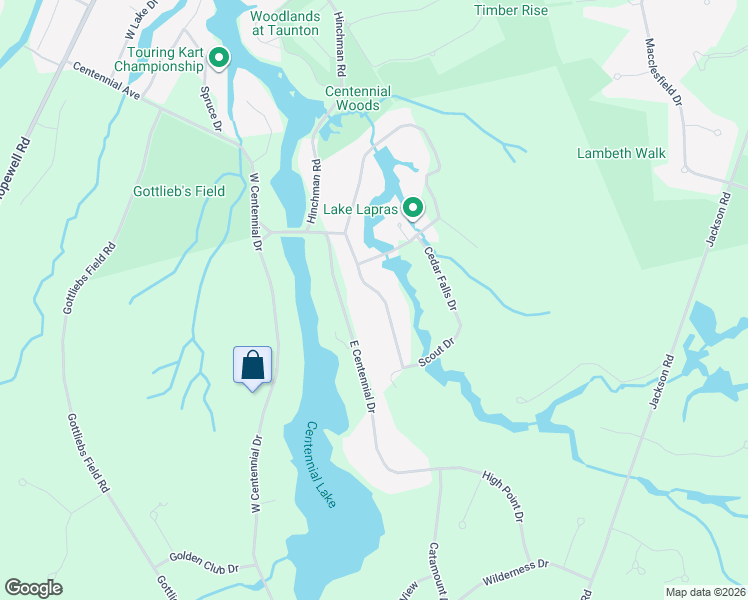 map of restaurants, bars, coffee shops, grocery stores, and more near 12 Pontiac Drive in Medford