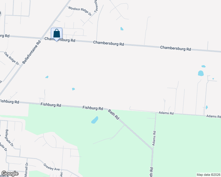 map of restaurants, bars, coffee shops, grocery stores, and more near 7117 Fishburg Road in Dayton