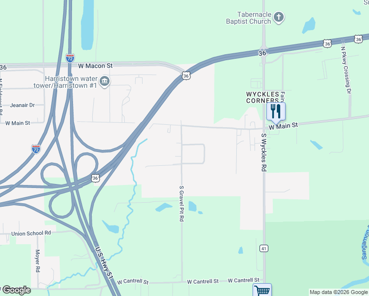 map of restaurants, bars, coffee shops, grocery stores, and more near 32 West Westway Drive in Decatur