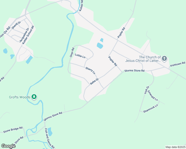 map of restaurants, bars, coffee shops, grocery stores, and more near 50 Sherry Lane in New Oxford