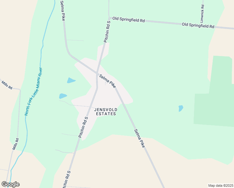 map of restaurants, bars, coffee shops, grocery stores, and more near 5607 Selma Road in Springfield
