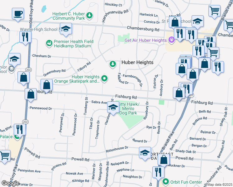 5131 Fishburg Road, Huber Heights OH Walk Score
