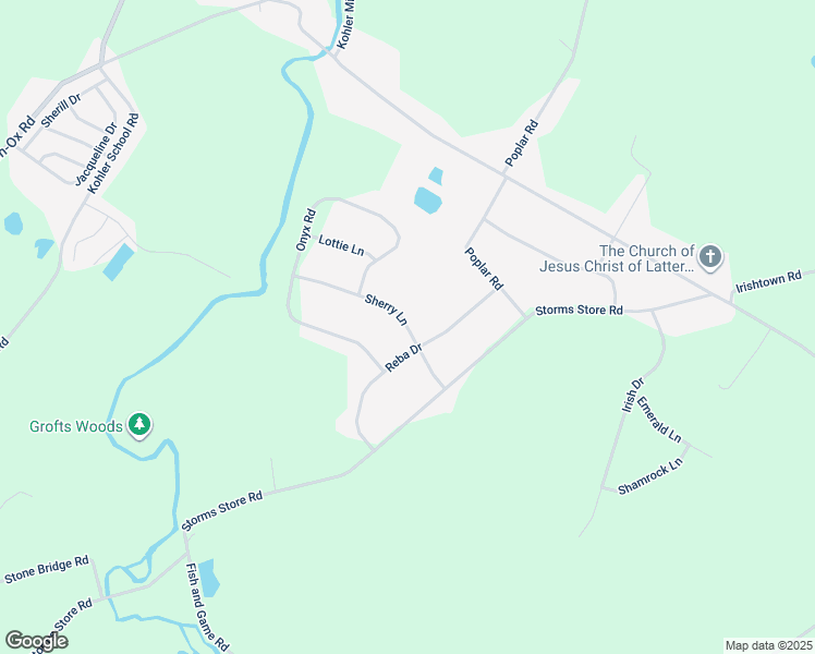 map of restaurants, bars, coffee shops, grocery stores, and more near 50 Sherry Lane in New Oxford
