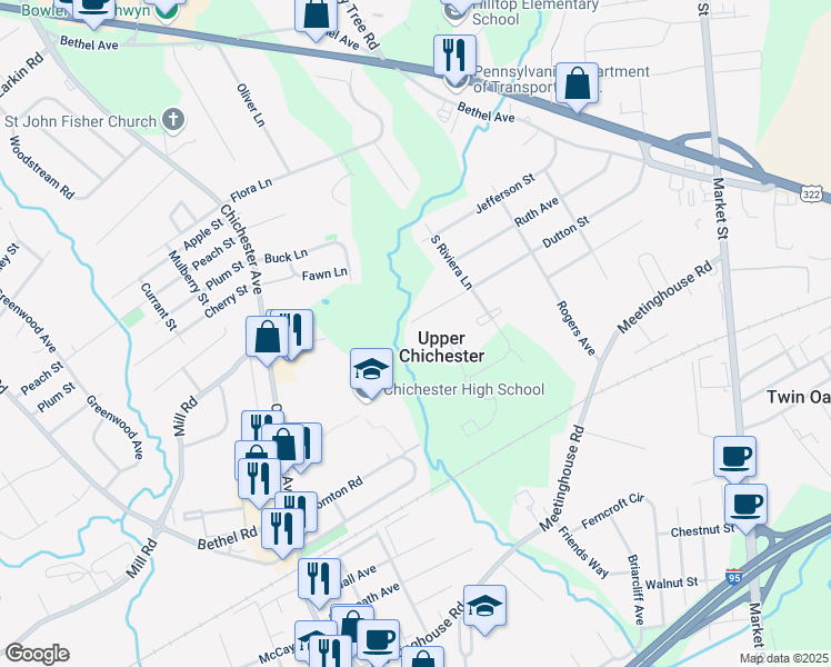 map of restaurants, bars, coffee shops, grocery stores, and more near 712 Dutton Street in Aston