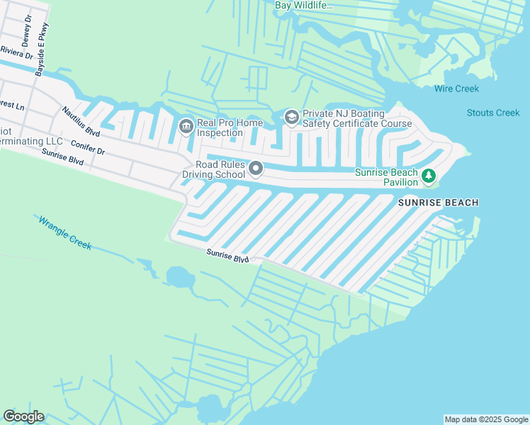 map of restaurants, bars, coffee shops, grocery stores, and more near 813 Tiller Drive in Lacey Township