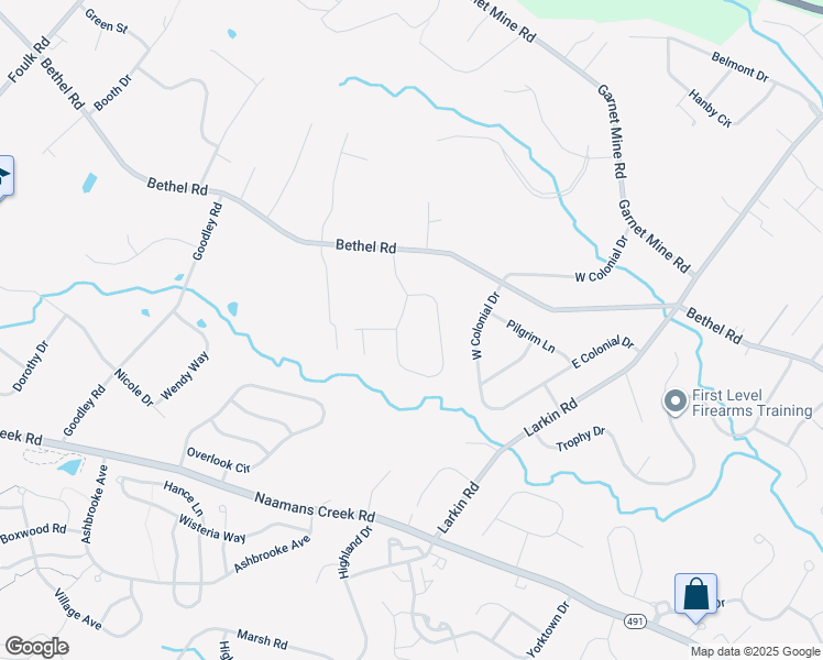 map of restaurants, bars, coffee shops, grocery stores, and more near 3214 Charles Griffin Drive in Garnet Valley