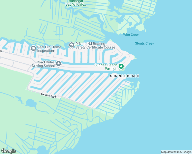 map of restaurants, bars, coffee shops, grocery stores, and more near 825 Bowline Drive in Lacey Township