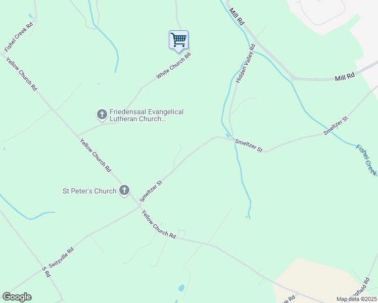 map of restaurants, bars, coffee shops, grocery stores, and more near 1352 Smeltzer Road in Seven Valleys