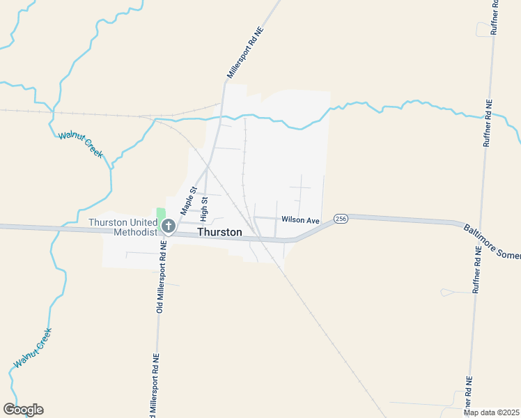 map of restaurants, bars, coffee shops, grocery stores, and more near 8096 Oak Street in Thurston
