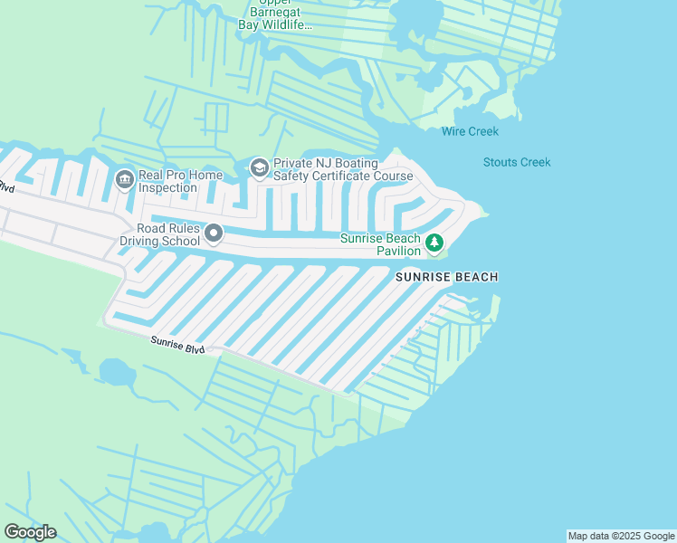 map of restaurants, bars, coffee shops, grocery stores, and more near 825 Bowline Drive in Lacey Township