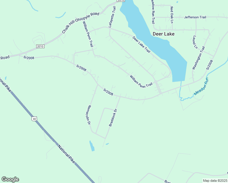 map of restaurants, bars, coffee shops, grocery stores, and more near 164 Old Mill Road in Ohiopyle