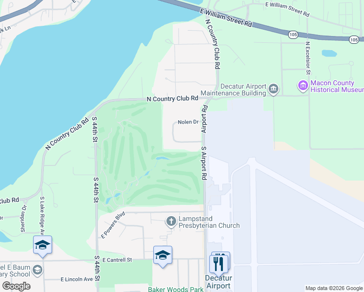map of restaurants, bars, coffee shops, grocery stores, and more near 94 Nolen Drive in Decatur