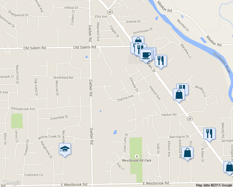 map of restaurants, bars, coffee shops, grocery stores, and more near 312 Cheryl Ct in Dayton