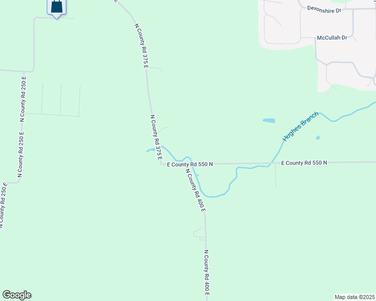 map of restaurants, bars, coffee shops, grocery stores, and more near 4002 East County Road 550 North in Pittsboro