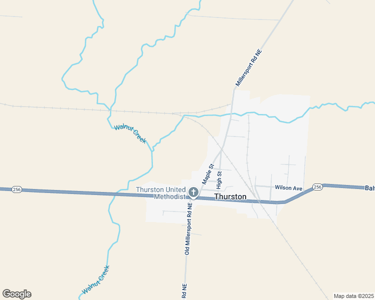 map of restaurants, bars, coffee shops, grocery stores, and more near in Thurston