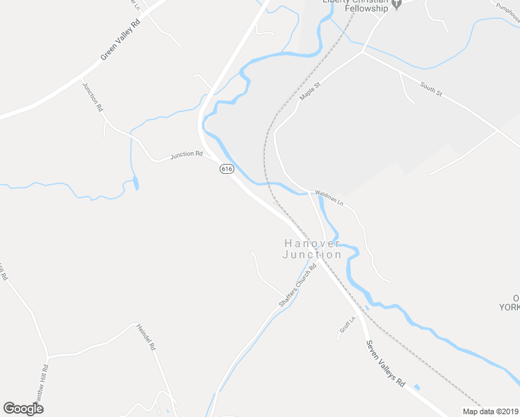 map of restaurants, bars, coffee shops, grocery stores, and more near 2430 Seven Valleys Road in Seven Valleys