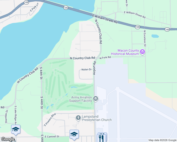 map of restaurants, bars, coffee shops, grocery stores, and more near 63-99 Nolen Drive in Decatur