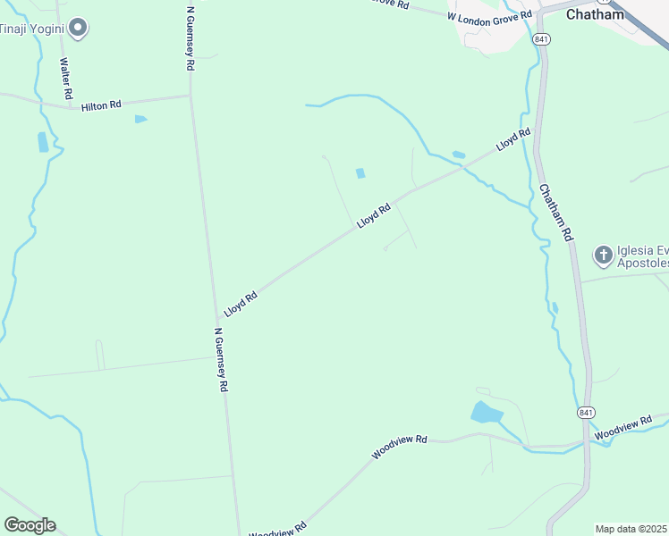 map of restaurants, bars, coffee shops, grocery stores, and more near 124 Lloyd Road in West Grove