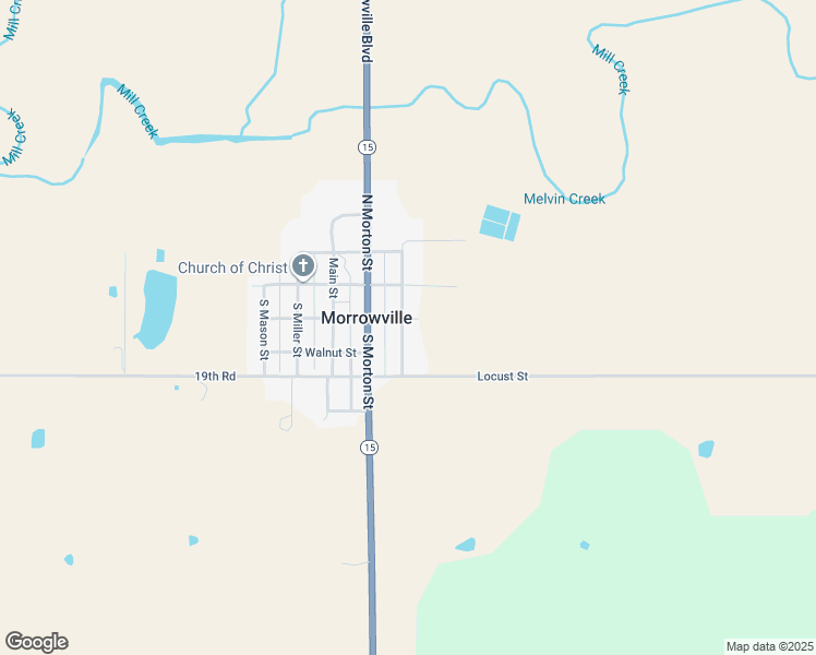 map of restaurants, bars, coffee shops, grocery stores, and more near 206 Martin Street in Morrowville