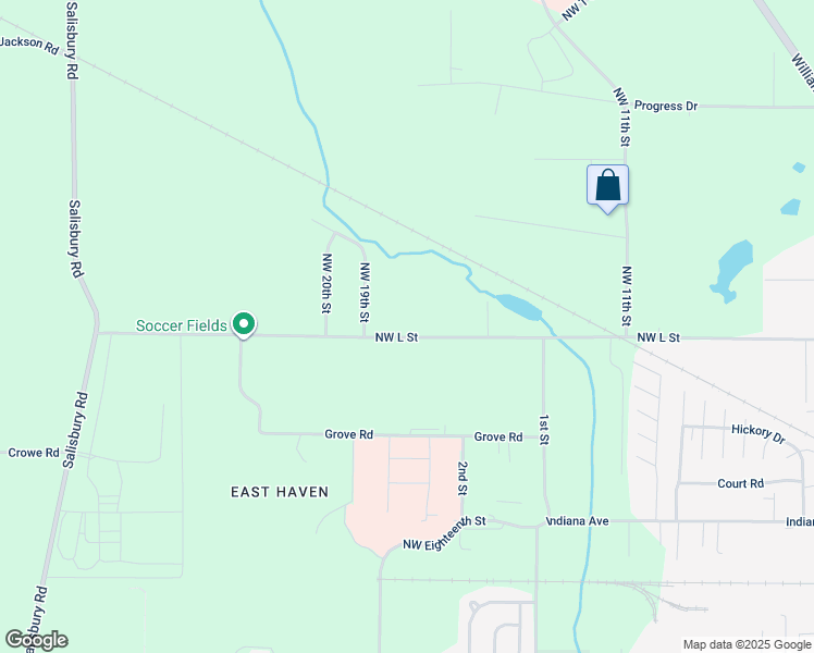 map of restaurants, bars, coffee shops, grocery stores, and more near 1700 BLK Northwest L Street in Richmond