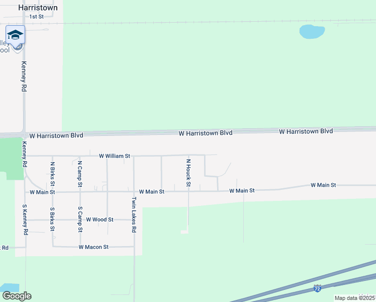 map of restaurants, bars, coffee shops, grocery stores, and more near 7210 West William Street in Decatur