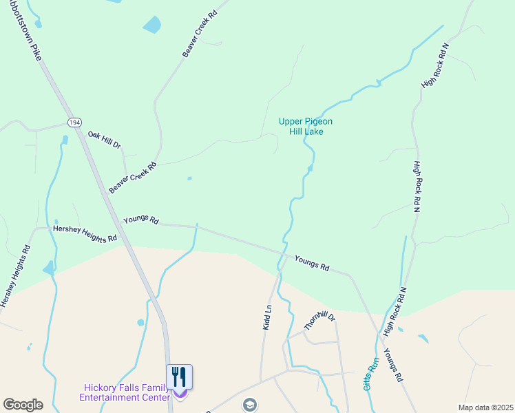 map of restaurants, bars, coffee shops, grocery stores, and more near 2155 Youngs Road in Hanover