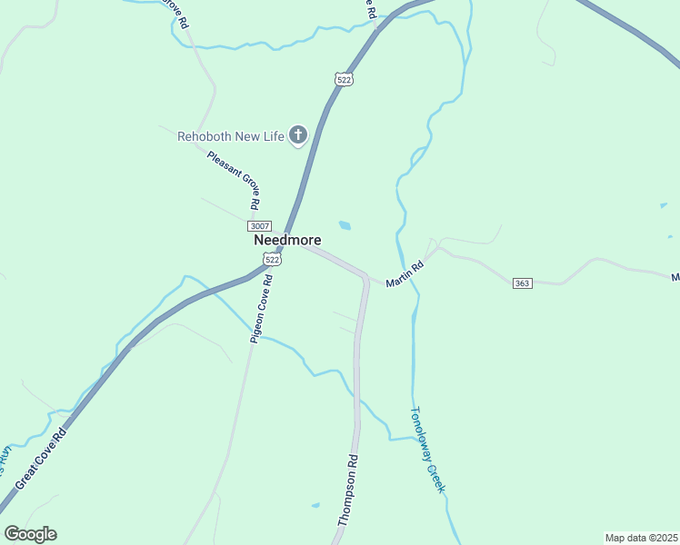 map of restaurants, bars, coffee shops, grocery stores, and more near 8907 Thompson Road in Needmore