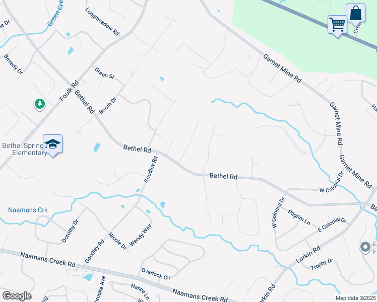 map of restaurants, bars, coffee shops, grocery stores, and more near 3174 Ridgeview Court in Garnet Valley