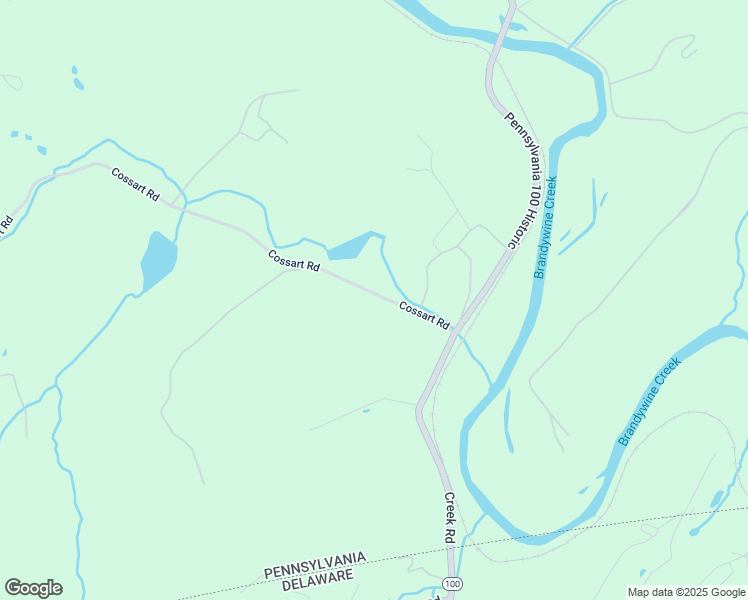 map of restaurants, bars, coffee shops, grocery stores, and more near 102 Cossart Road in Chadds Ford