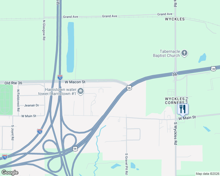 map of restaurants, bars, coffee shops, grocery stores, and more near 5226 West Harristown Boulevard in Decatur