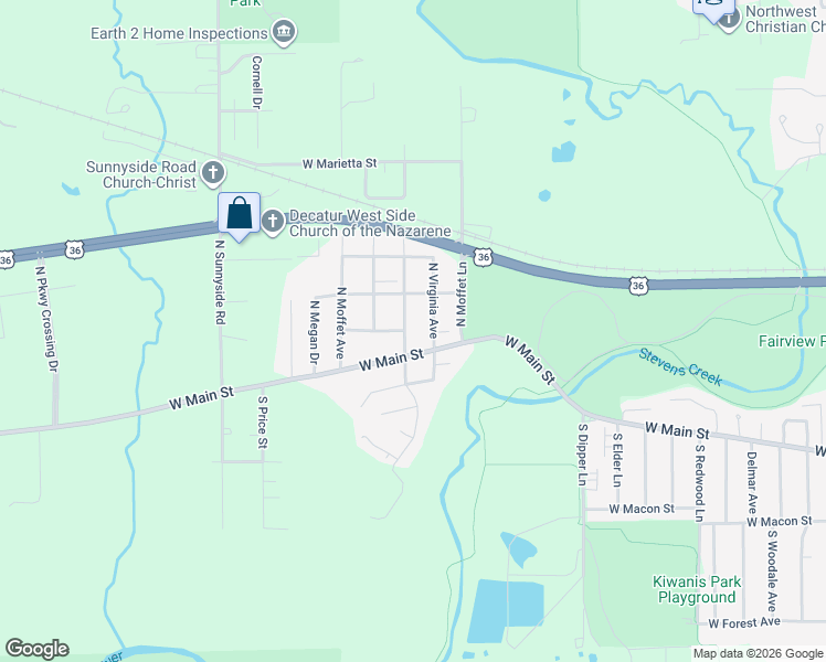 map of restaurants, bars, coffee shops, grocery stores, and more near 545 North Virginia Avenue in Decatur