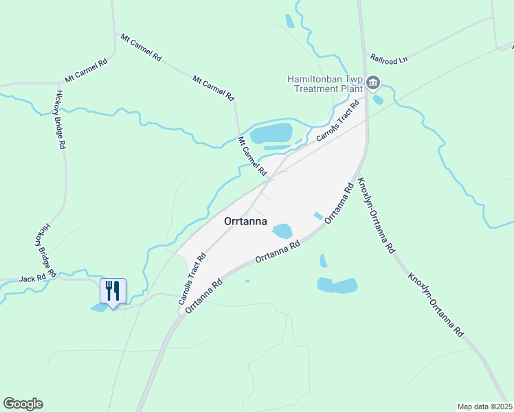 map of restaurants, bars, coffee shops, grocery stores, and more near 1749 Carrolls Tract Road in Orrtanna